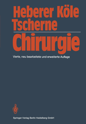 Chirurgie: Lehrbuch für Studierende der Medizin und Ärzte