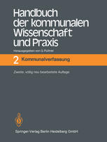 Handbuch der kommunalen Wissenschaft und Praxis: Band 2 Kommunalverfassung