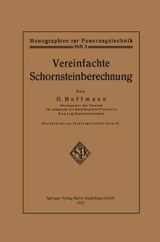 Vereinfachte Schornsteinberechnung