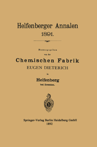 Helfenberger Annalen 1891