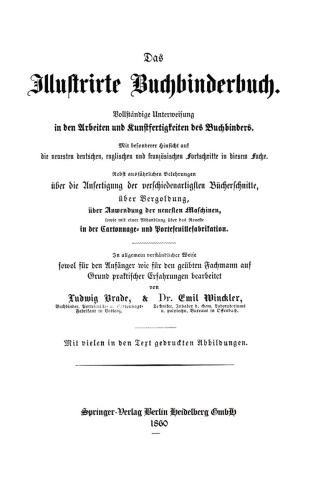 Das Illustrirte Buchbinderbuch