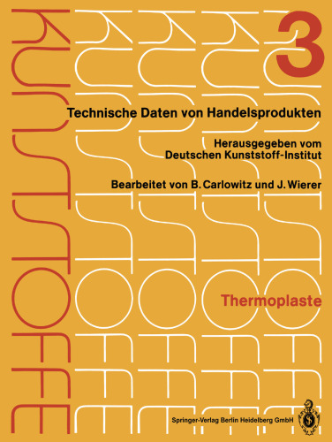 Thermoplaste: Merkblätter 805–1200