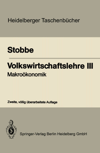 Volkswirtschaftslehre III: Makroökonomik