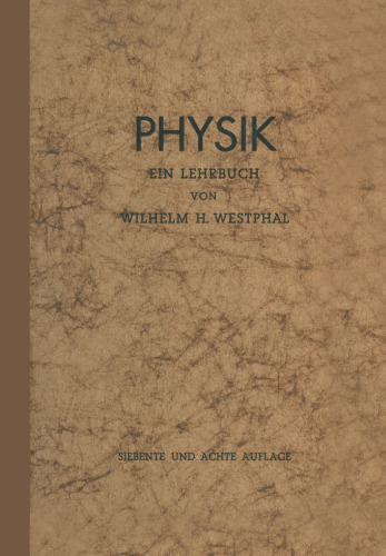 Physik: Ein Lehrbuch