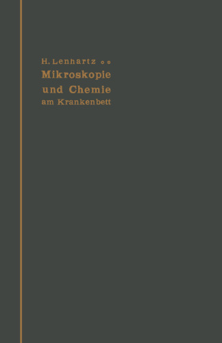 Mikroskopie und Chemie am Krankenbett: Für Studierende und Ärzte bearbeitet