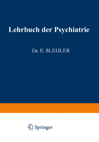 Lehrbuch der Psychiatrie