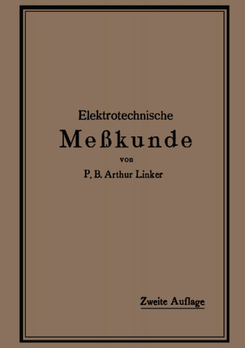 Elektrotechnische Meßkunde