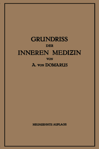 Grundriss der Inneren Medizin