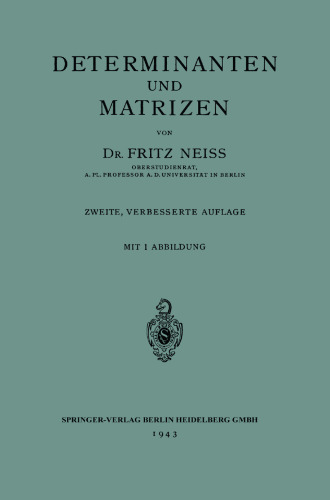 Determinanten und Matrizen