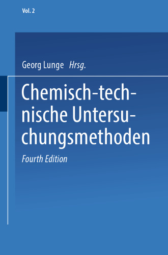 Chemisch-technische Untersuchungsmethoden