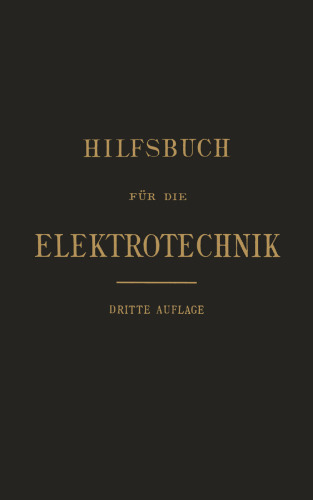 Hilfsbuch für die Elektrotechnik