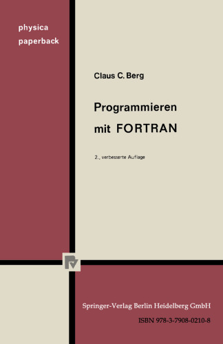 Programmieren mit FORTRAN