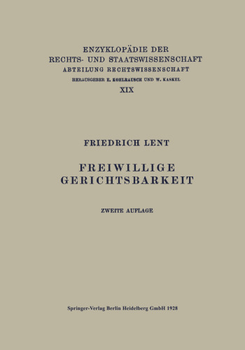 Freiwillige Gerichtsbarkeit