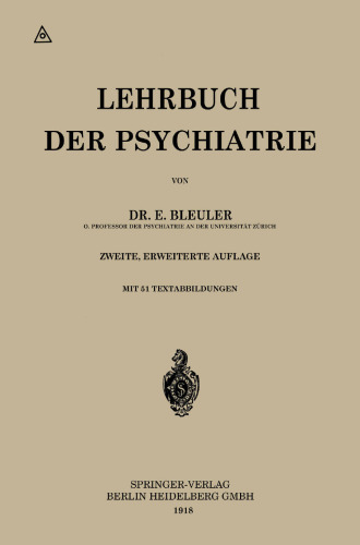 Lehrbuch der Psychiatrie