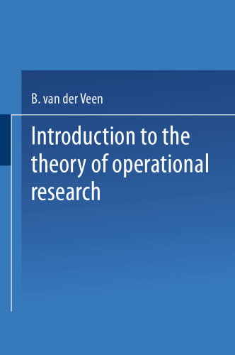 Introduction to the Theory of Operational Research