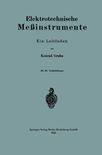 Elektrotechnische Meßinstrumente: Ein Leitfaden