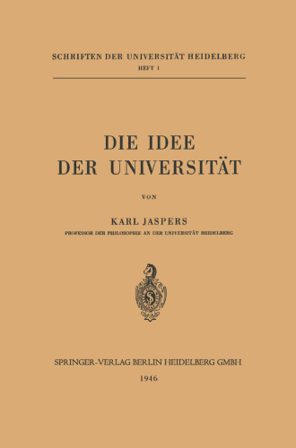 Die Idee der Universität