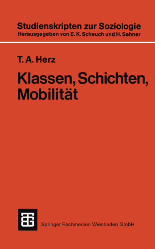 Klassen, Schichten, Mobilität