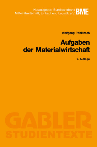 Aufgaben der Materialwirtschaft