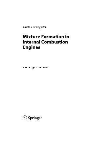 Mixture Formation in Internal Combustion Engines