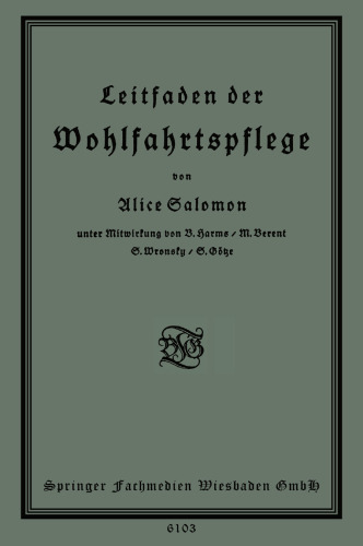 Leitfaden der Wohlfahrtspflege