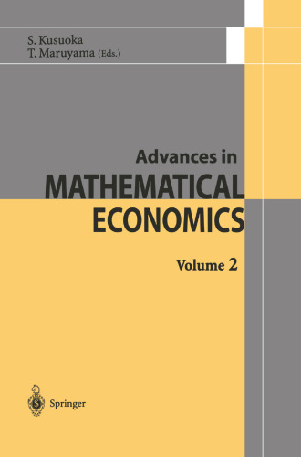 Advances in Mathematical Economics