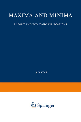 Maxima and Minima: Theory and Economic Applications