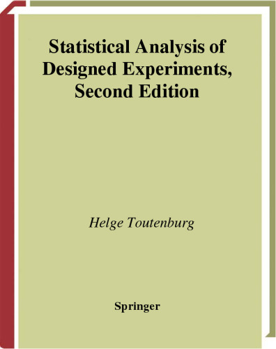 Statistical Analysis Of Designed Experiments