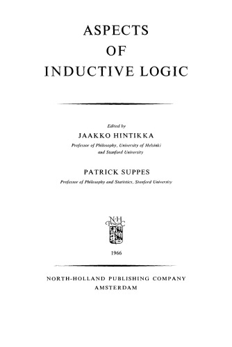 Aspects of Inductive Logic