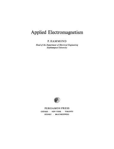 Applied Electromagnetism