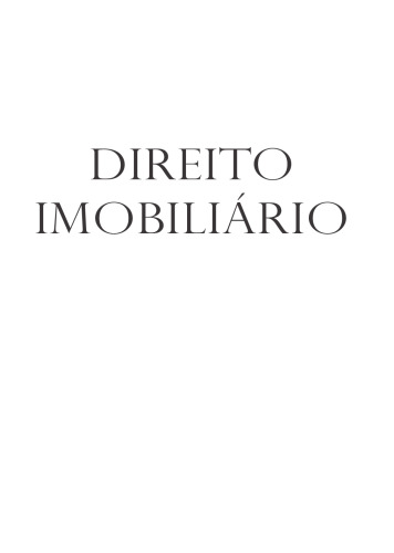 Direito Imobiliário - Questões Contemporâneas. Questões Contemporáneas