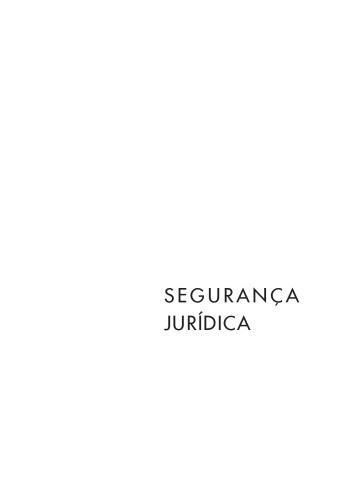 SegurançA Jurídica