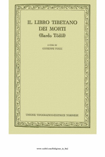 Il libro tibetano dei morti (Bardo Tödöl)