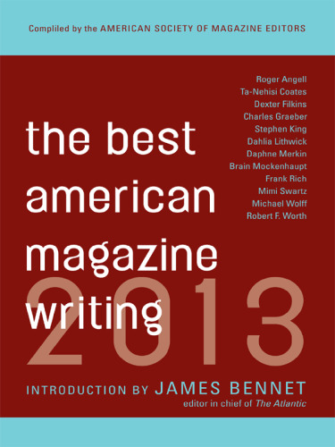 Best American Magazine Writing 2013