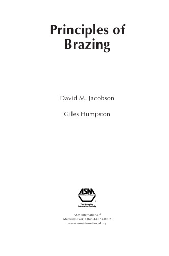 Principles Of Brazing