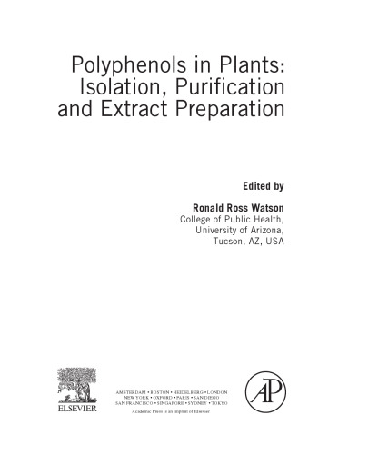 Polyphenols in Plants. Isolation, Purification and Extract Preparation