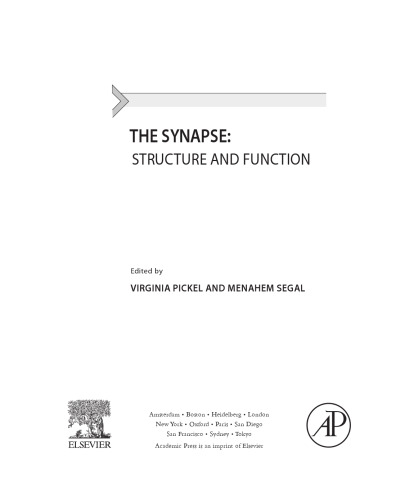 The Synapse. Structure and Function