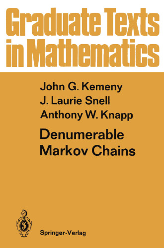 Denumerable Markov Chains: with a chapter of Markov Random Fields by David Griffeath