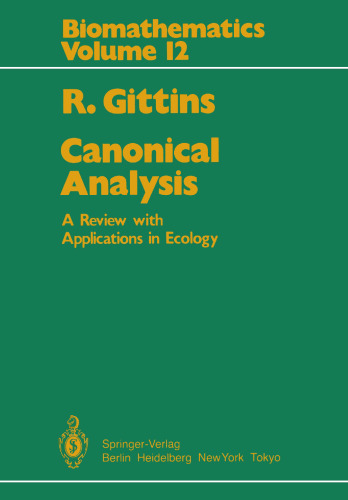 Canonical Analysis: A Review with Applications in Ecology