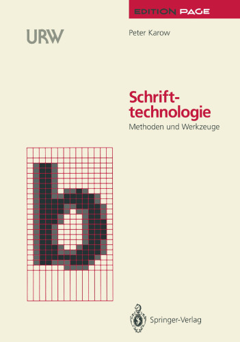 Schrifttechnologie: Methoden und Werkzeuge