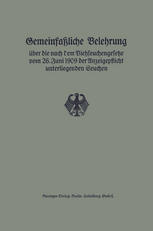 Gemeinfaßliche Belehrung über die nach dem Viehseuchengesetze vom 26. Juni 1909 der Anzeigepflicht unterliegenden Seuchen