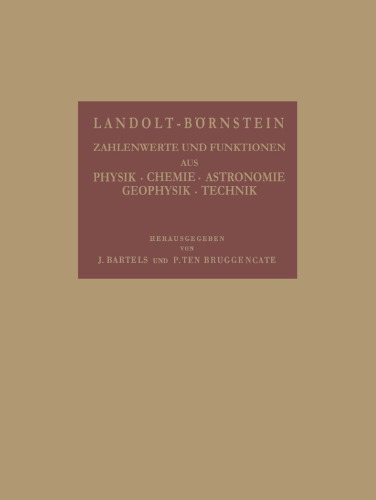 Landolt-Börnstein: Astronomie und Geophysik, Teil b