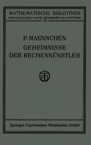 Geheimnisse der Rechenkünstler