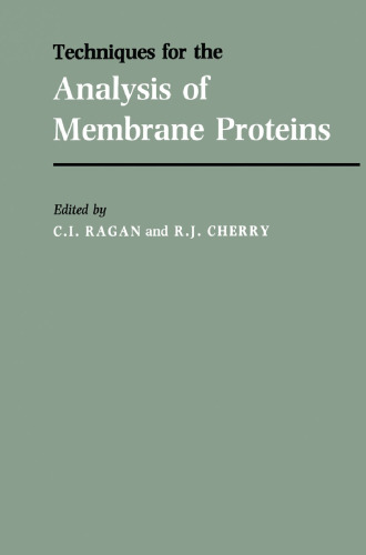 Techniques for the Analysis of Membrane Proteins