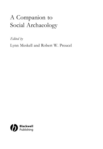 Companion to Social Archaeology