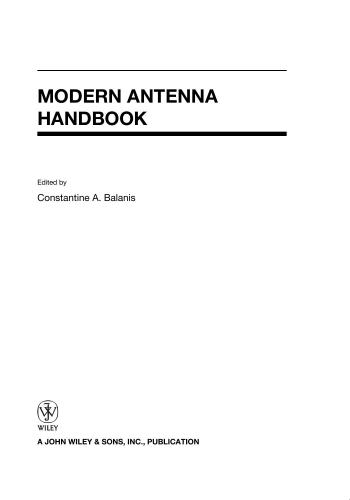 Modern Antenna Handbook