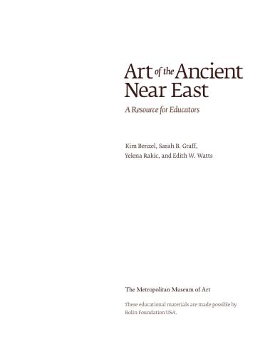 Art of the Ancient Near East: A Resource for Educators