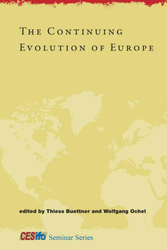 The Continuing Evolution of Europe