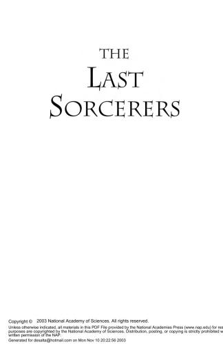 The Last Sorcerers: The Path from Alchemy to the Periodic Table