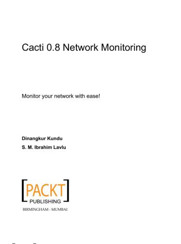 Cacti 0.8 Network Monitoring